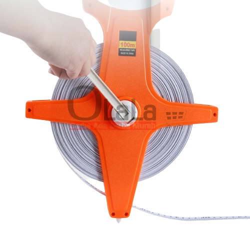 METERAN TANCAP TANAH 30M OLL-1053 / 50M OLL-1054 / 100M OLL-1055 FIBER ROLL PANJANG METERAN ROL FIBER MEASURING TAPE