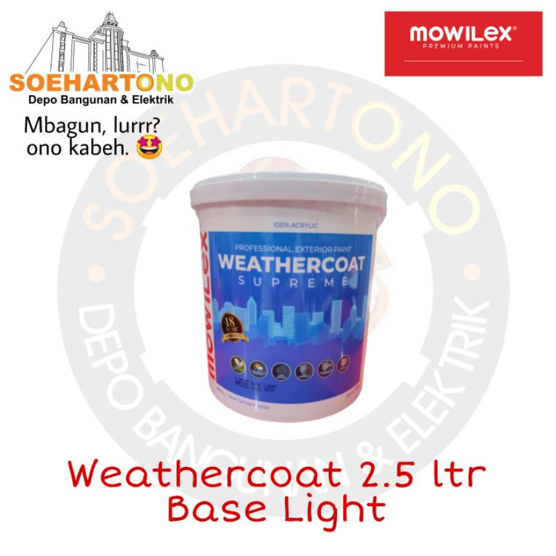 Mowilex Weathercoat Supreme 2.5 liter WHITE