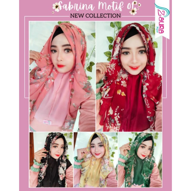 zaura hijab sabrina motif