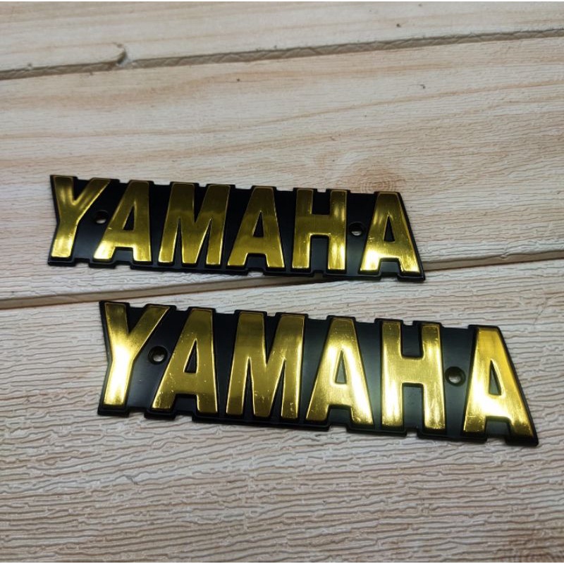 emblem yamaha tangki RXK RXS rx-spesial yt115 Gold kuningan