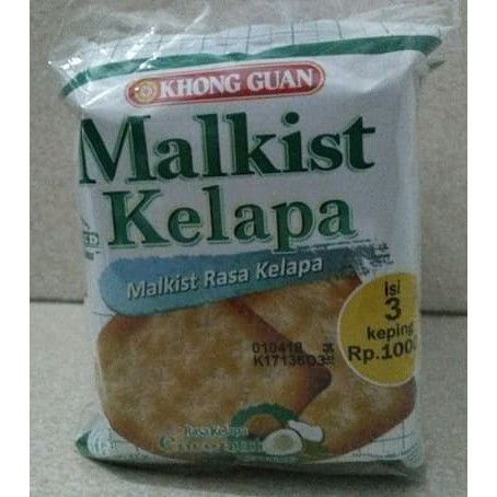 

KHONG GUAN MALKIST KELAPA RENCENG 21 GRAM 1 KARTON ISI 80 PACK