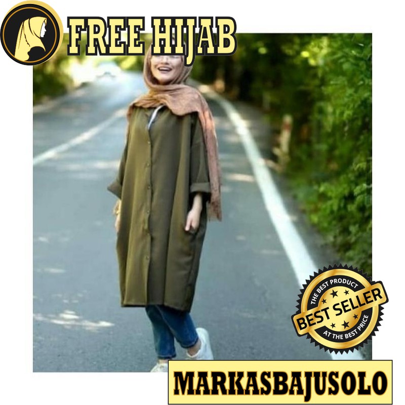 BEDENE KANCING TUNIK WOLFIS PREMIUM BUSUI FULL KANCING DEPAN / TUNIK  BUSUI  BATIK PLISKET