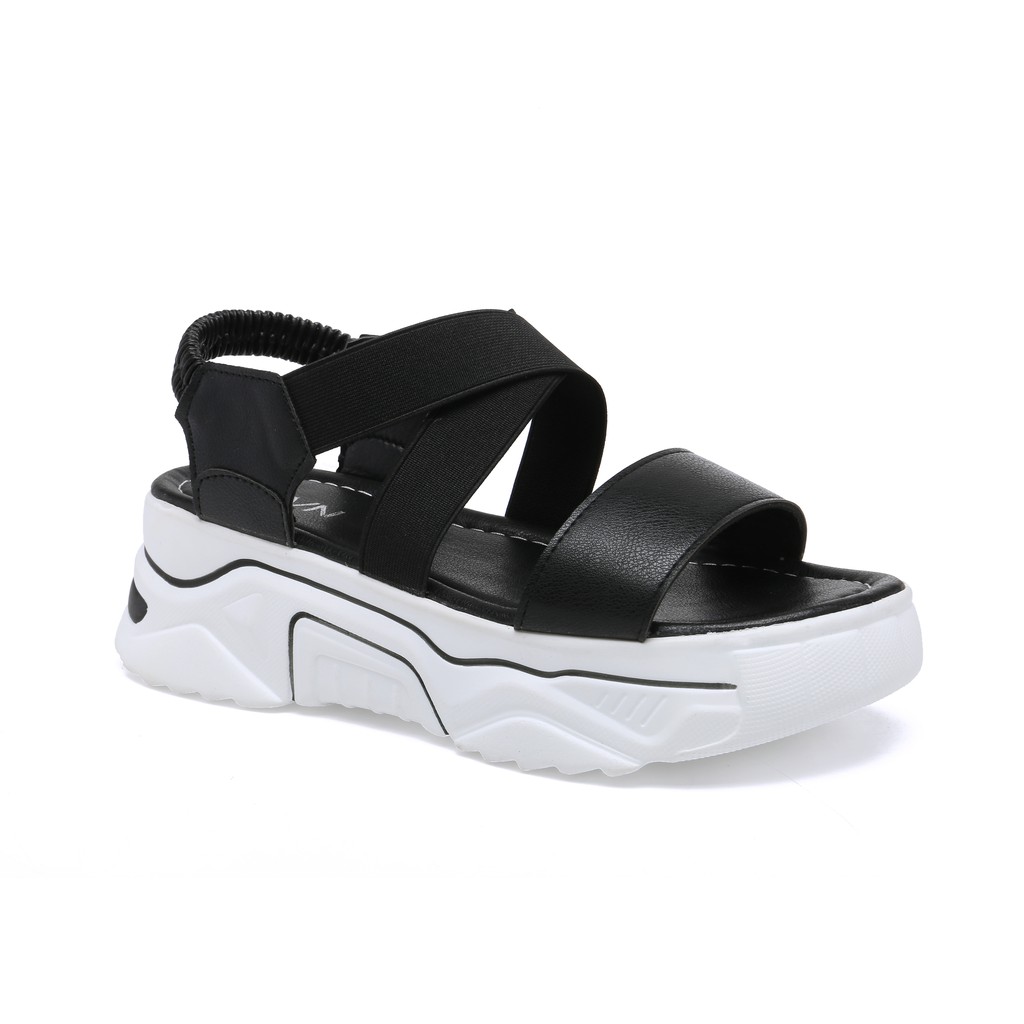PVN Zela Sandal Tali Wanita Grey 331-Black