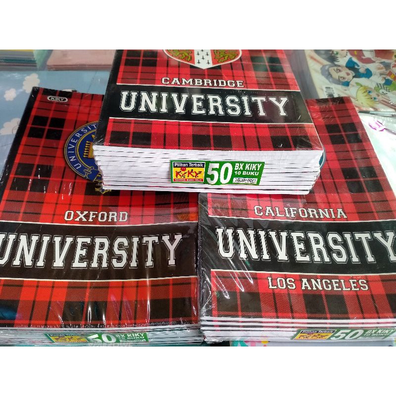 

buku tulis boxy 50 Lembar random cover kiky