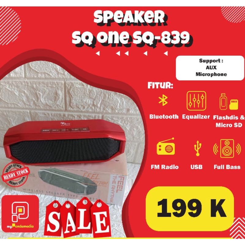 SPEAKER SQ ONE SQ-839 PORTABLE BLUETHOOT