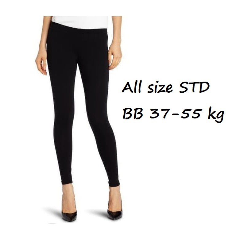 Legging Wanita size S sampai JUMBO Bahan Adem Super stretch Elastis Celana leging lejing jersey leggings panjang