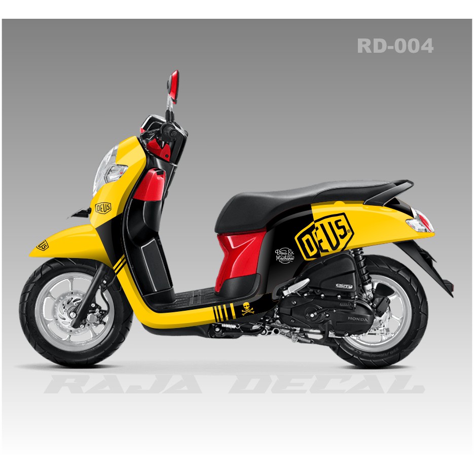 Decal Sticker Scoopy Fi 2017-2020_Stiker Dekal Scoopy Fi Disain Custome Deus RD 004