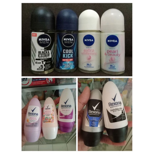 deodorant nivea & rexona men and women