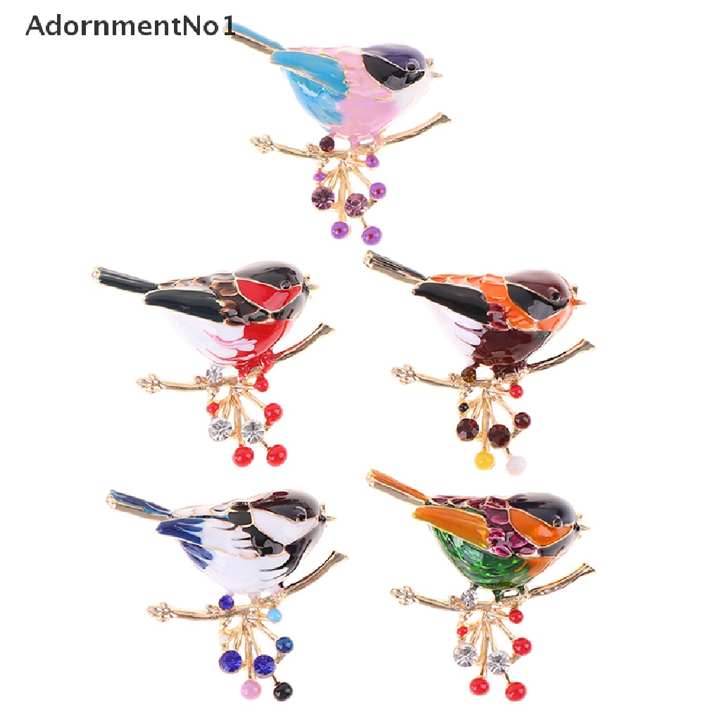 (AdornmentNo1) Bros Pin Enamel Bentuk Burung Untuk Wanita