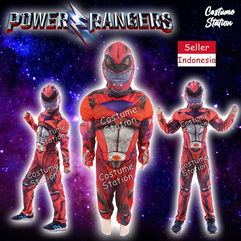 Kostum Superhero Power Rangers / Costume Saban's Power Ranger anak laki