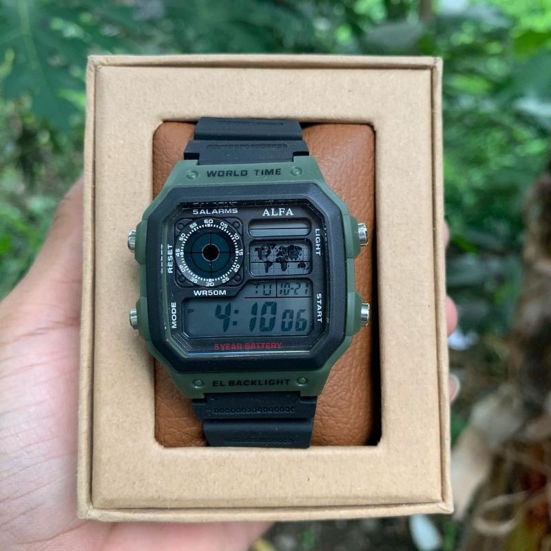 JAM TANGAN SPORT JAM ALFA ORIGINAL DIGITAL SPORT