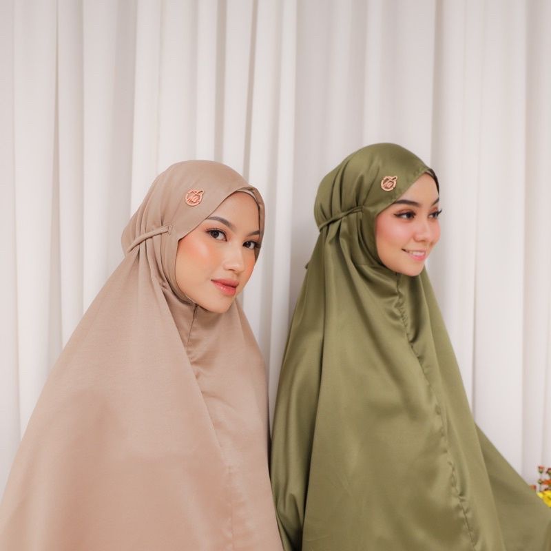 FULL SET SAJADAH ALINA ORCHID &amp; DAISY MUKENA FAHIJABLOVE | Mukena rayon traveling | MUKENA FAHIJAB