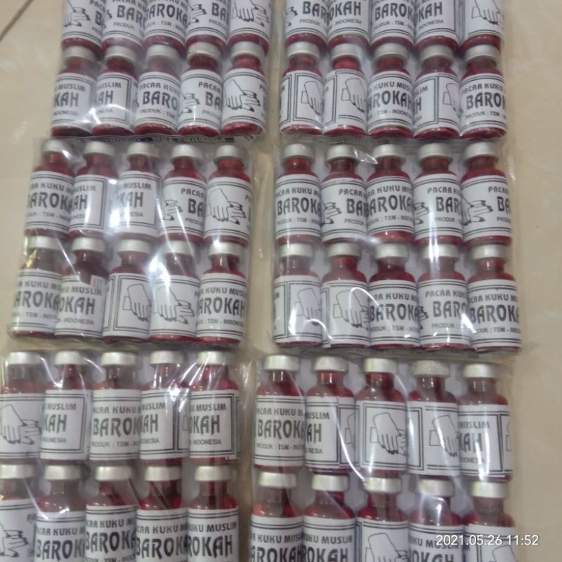 Pacar Kuku Muslim Isi 10 Pcs/Botol