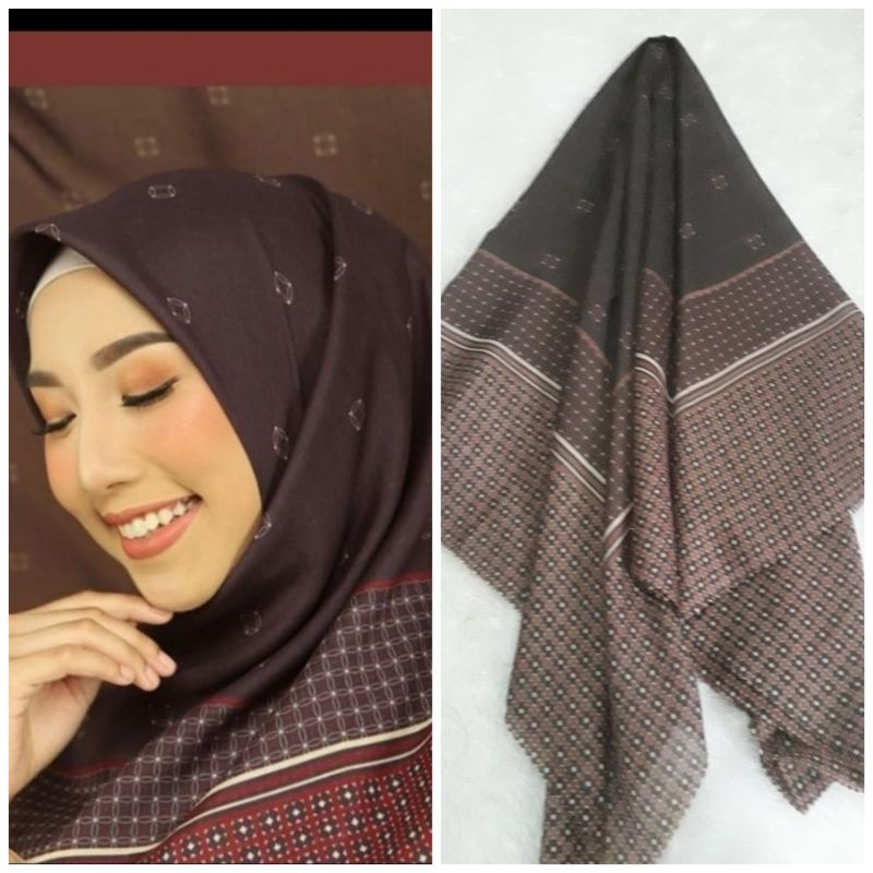 Kerudung Voal/ kerudung hijab motif Deenay kw/ Kerudung hijab polos/ Kerudung hijab bahan halus adem