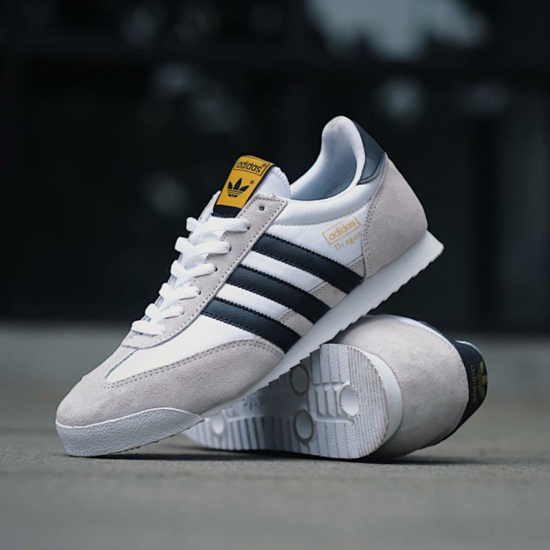 Baqicot Store | Adidas Dragon All White List Black (100% Original)