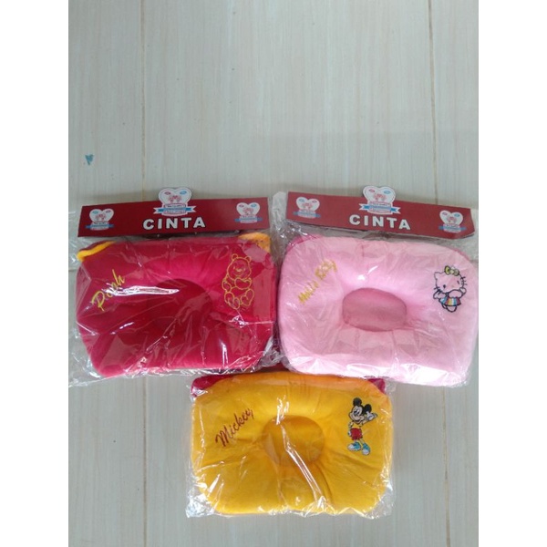 Bantal bayi peang bordir bludru/Bantal bayi bordir SNI