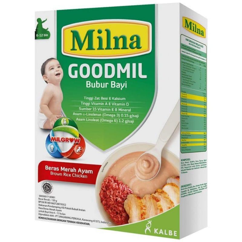 Milna Goodmil bubur Bayi MPASI 6+ 8+ bulan