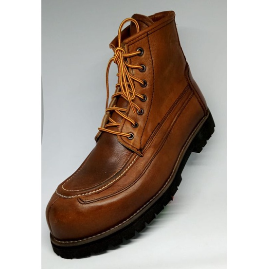 model redwing safety boots canoe moce safety boots leather ll sepatu boots pria model redwing