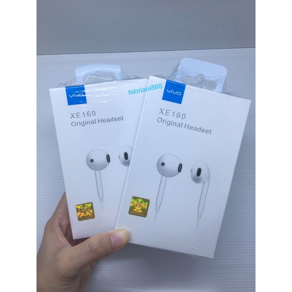 Headset VIVO+VARIASI PACK Original Hifi Handsfree Earphone Vivo With Mic XE160 /  XE680 X50 PRO Y30 Y50 Y11