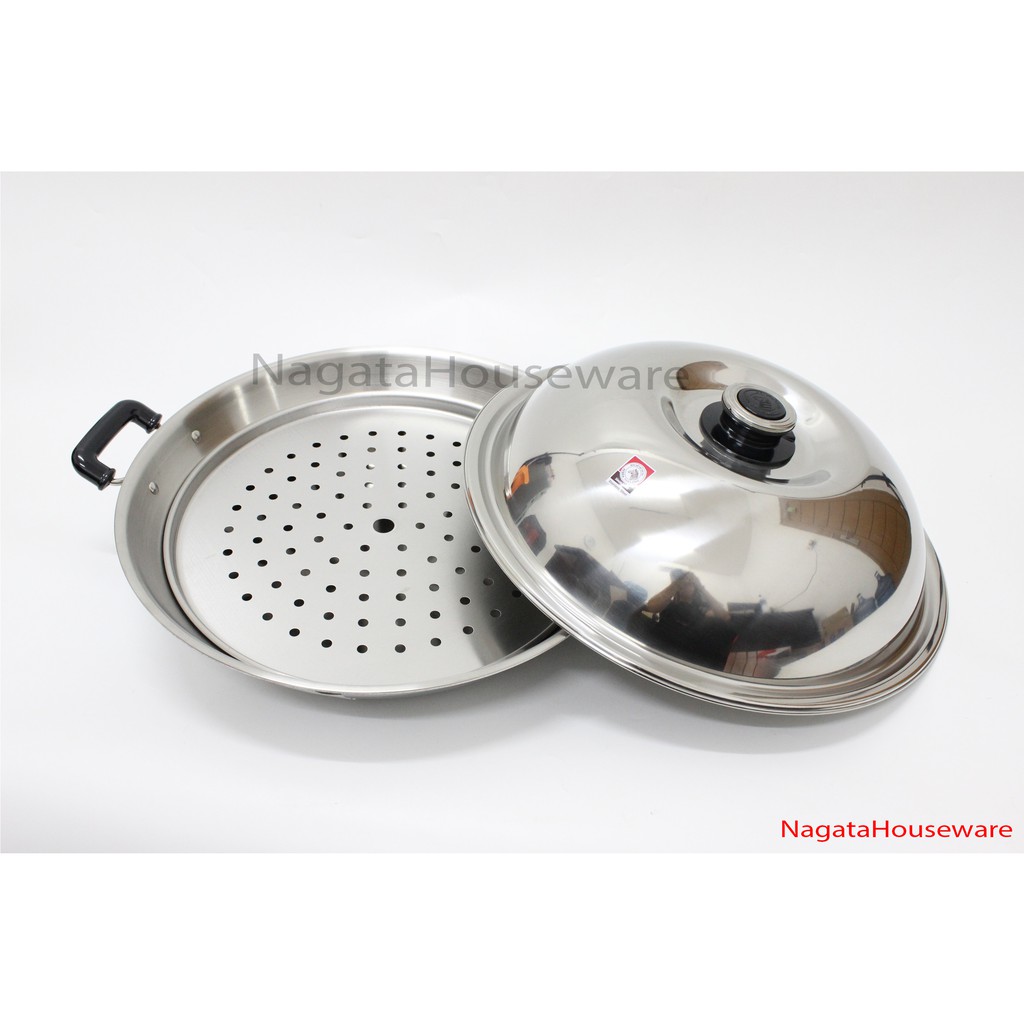 Wajan Multifungsi Zebra Stainless / Wajan Anti Lengket / Wok Zebra / Wajan Kukus Anti Lengket / 5Ply