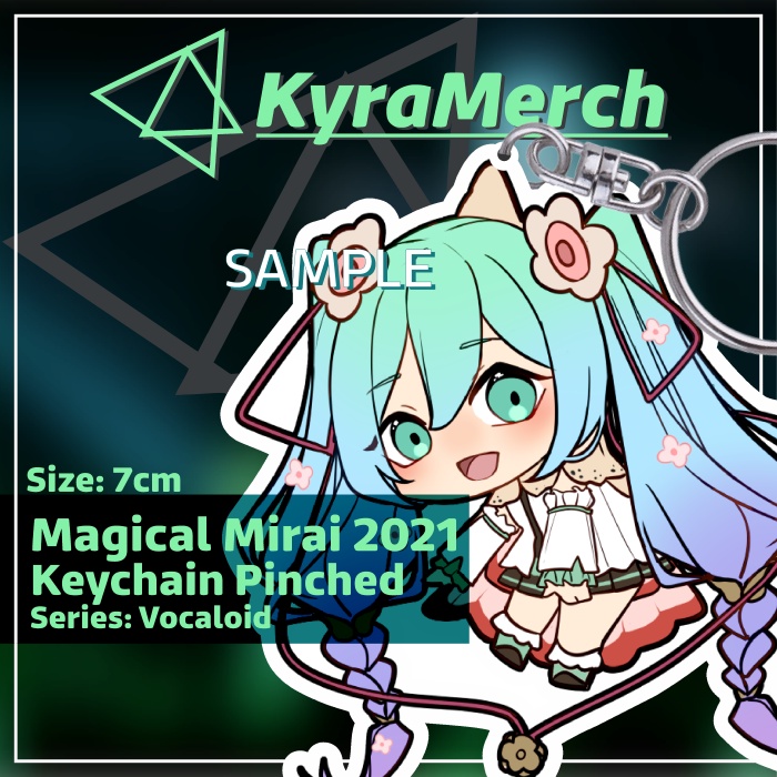 Keychain Pinched Hatsune Miku Magical Mirai 2021
 | KyraMerch Anime Fanmerch Dealer