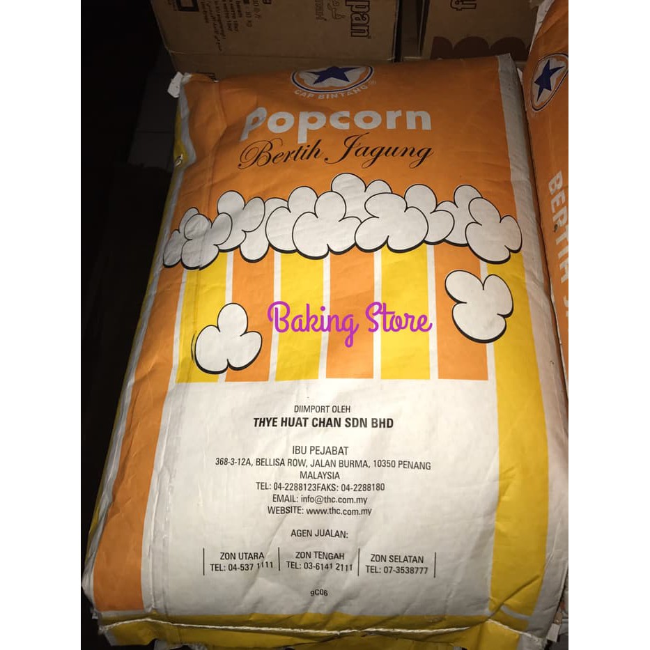 

Benih Popcorn Jagung cap Bintang 22.67kg - Gosend Only!!!