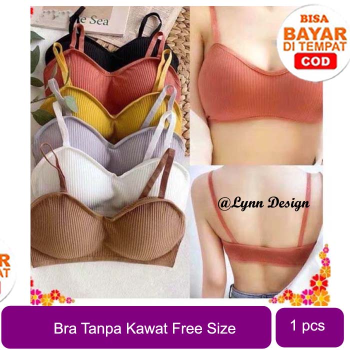 BH Bra Wanita Tanpa Kawat Pakaian Dalam bralette Push Up Elastis Sexy sport bra BH_Lynn Design