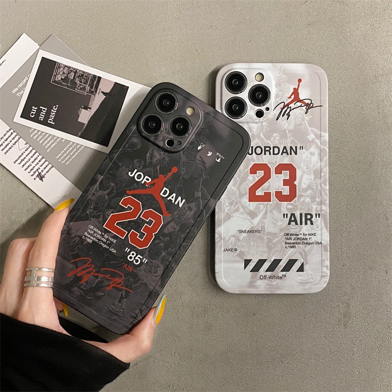 No. 23 case Handphone Motif Logo Basket Untuk Iphone X XS MAX 11 Pro MAX 12 13 Pro MAX