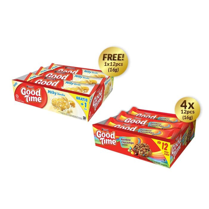 

BUY 4 GET 1 FREE Good Time Singles Rainbow + Milky Vanilla