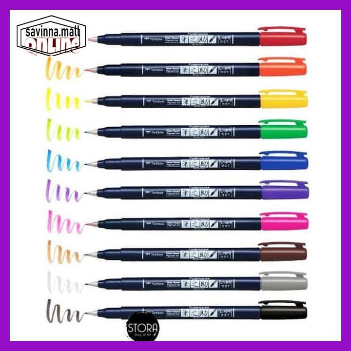 

U0Uo879- Tombow Fudenosuke Brush Pen Hard Color/Calligraphy - Grey Y7Ry688-