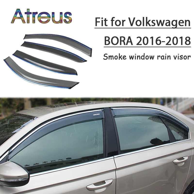 1 Set Visor Pelindung Kaca Jendela Mobil VW Bora ABSVolkswagen 2016-2018