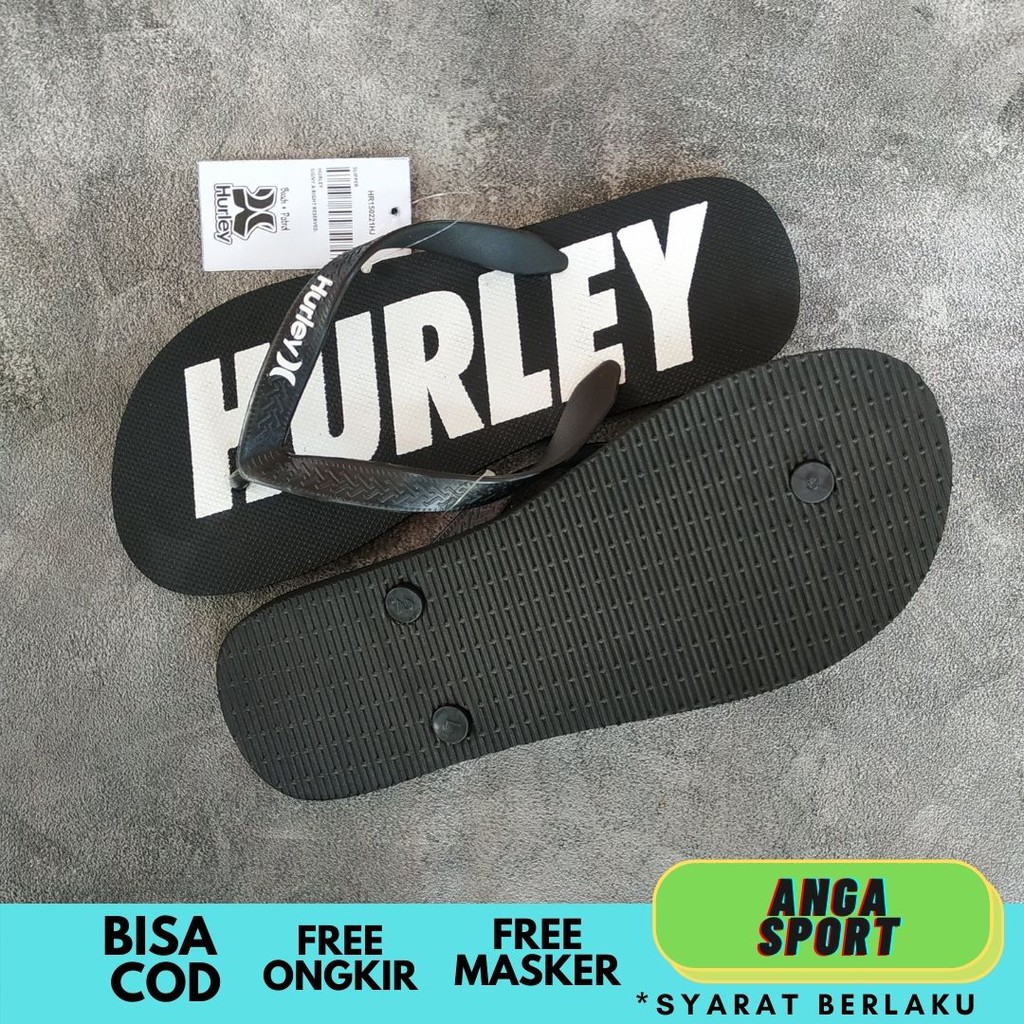 SANDAL JEPIT PRIA HURLEY KASUAL SURFING / SENDAL COWOK JEPIT RUMAHAN DISTRO KEREN PREMIUM