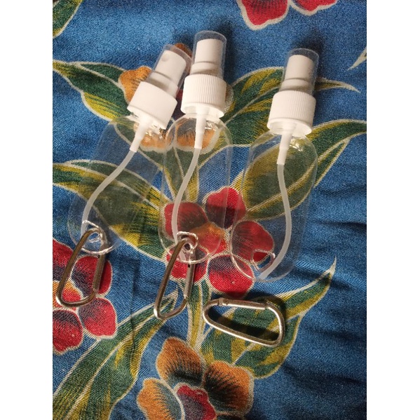 botol parfum spray plastik carbiner  30ml