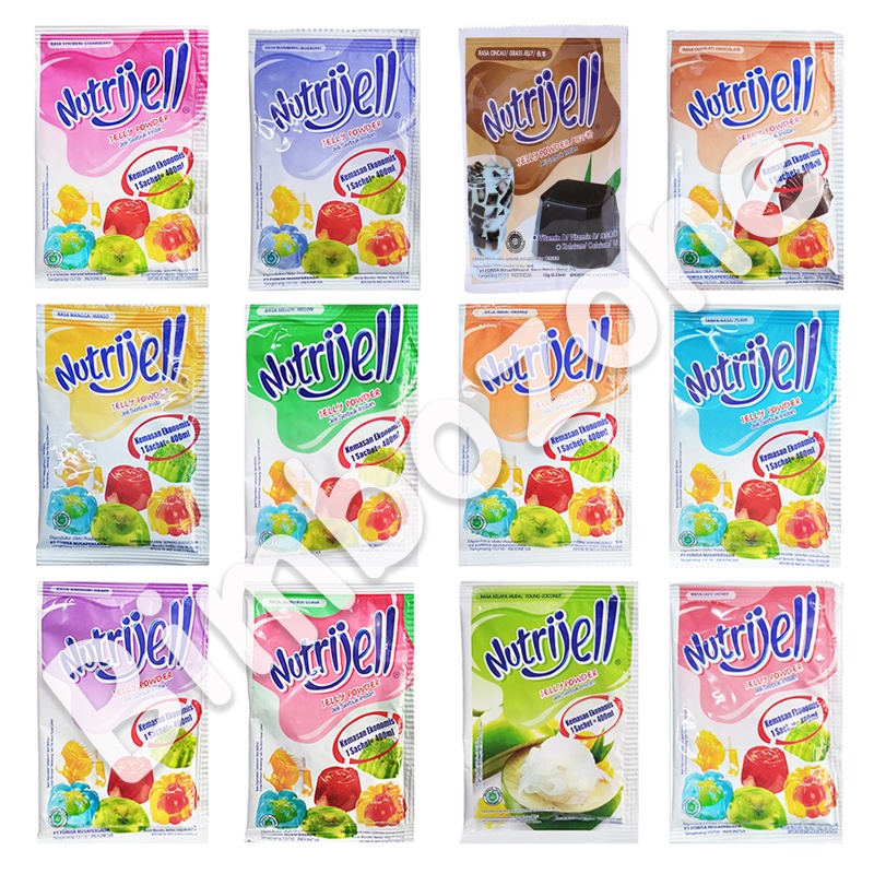 Bimbozone - Pudding puding jelly makanan snack anak NUTRIJELL EKONOMIS 10gr