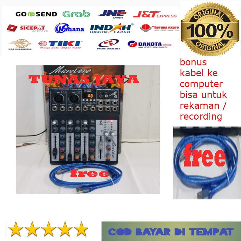 MIXER MICROVERB BEST4 BEST 4 USB BLUETOOTH PLUS RECORDING TO PC DAN LAPTOP ORIGINAL