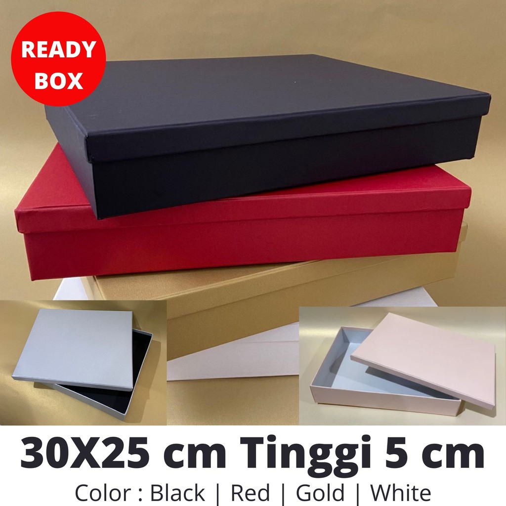 

Gift box / kotak kado / kotak sederahan 30x25 cm Tinggi 5cm