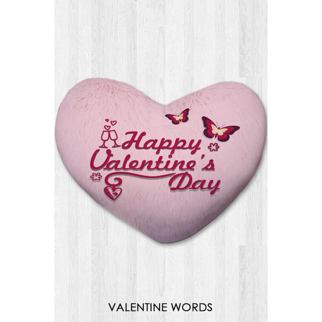 Barang Berkualitas Bantal hati / kado valentine - Valentine Words Small CUCI GUDANG