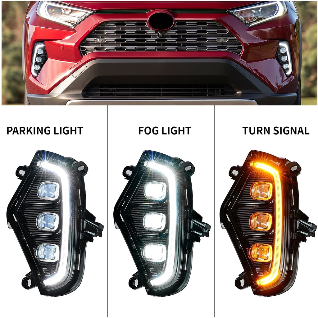 Foglamp Drl Led Mobil Toyota Rav4 2019-2021