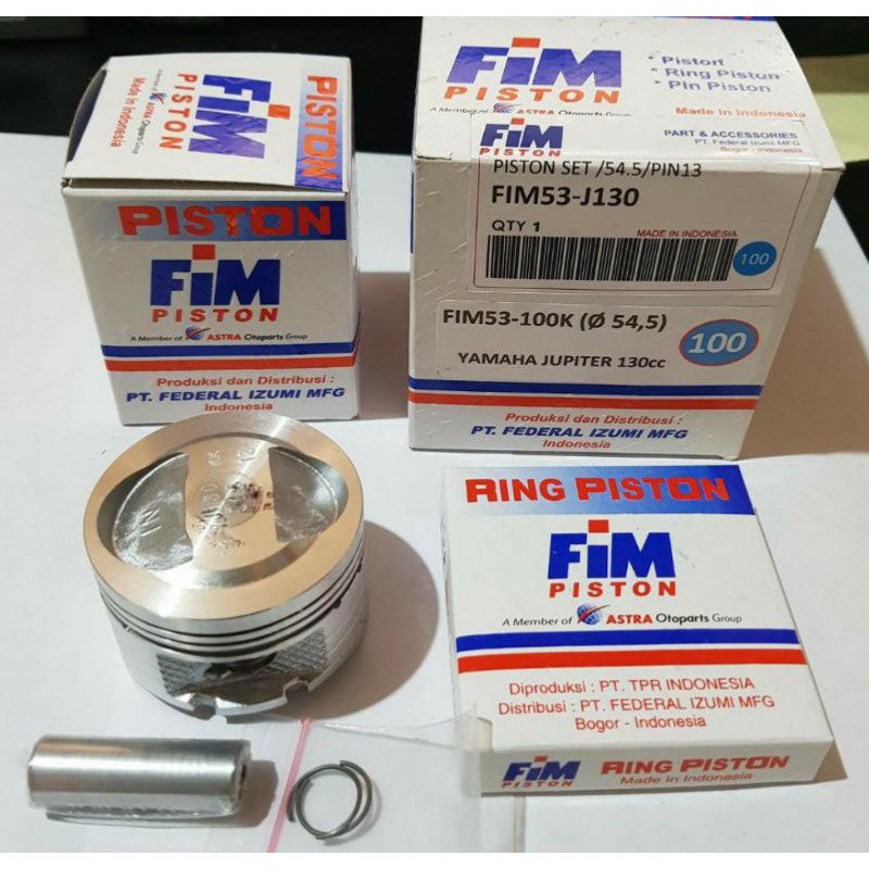 PISTON KIT JUPITER Z XB 130cc 53.5 54 54.5 55 55.25 FIM