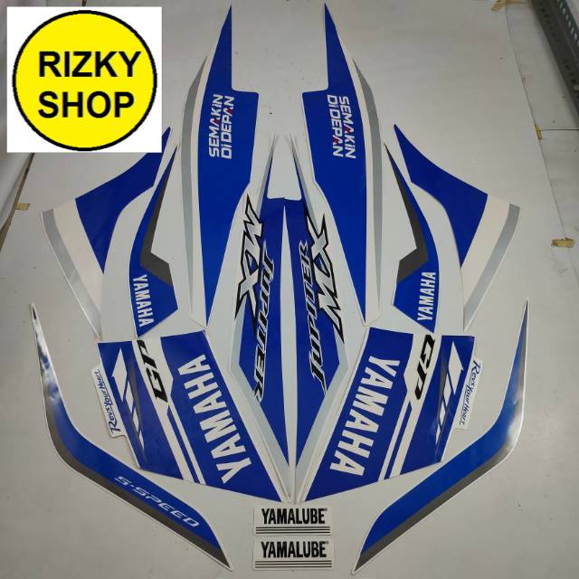 striping yamaha Jupiter mx new 2014 gp series biru putih