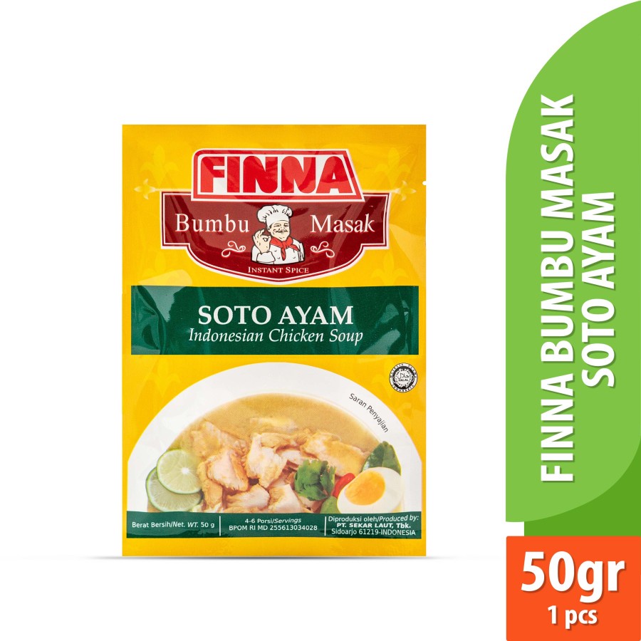 BUMBU MASAK SOTO AYAM FINNA 50GR SACHET HALAL