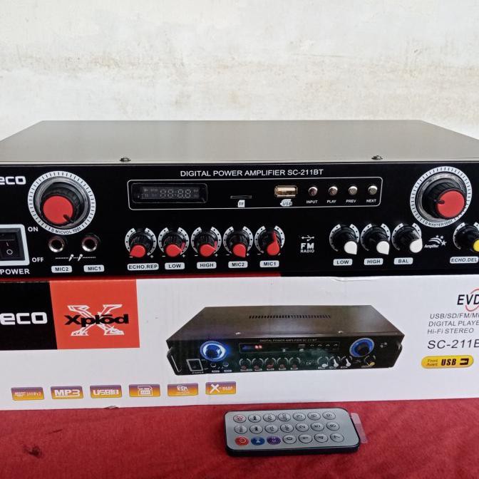 POWER AMPLIFIER FLECO SC 211 BT / BLUETOOTH KARAOKE DUET