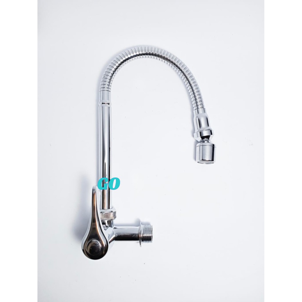 Kran Angsa Cuci Piring Kepala Putar - Keran Angsa Fleksibel Kepala Putar - Kran Angsa Bak Cuci Pring