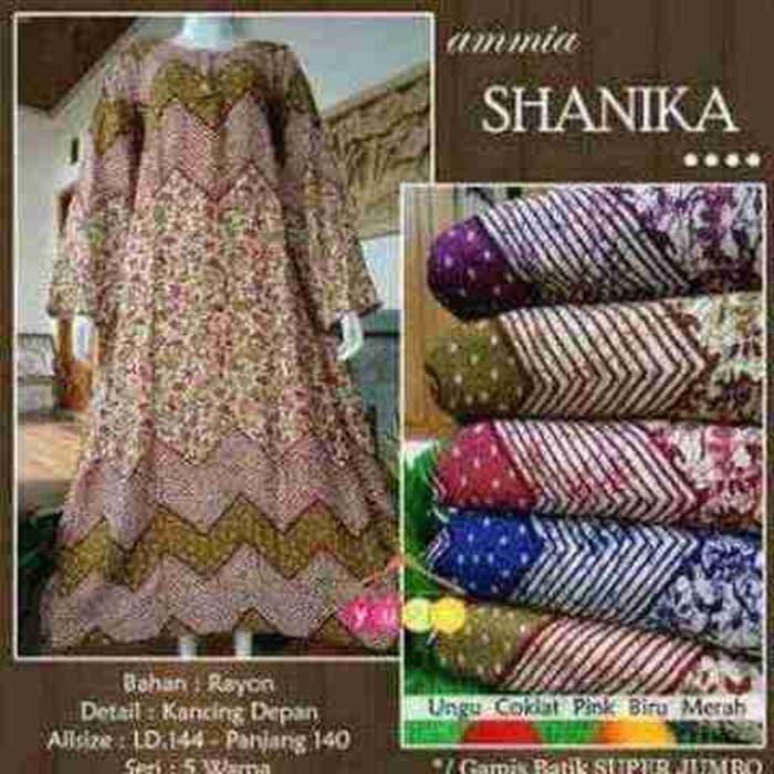 GAMIS JUMBO SHANIKA/ BAJU TIDUR MURAH/ GROSIR BATIK PEKALONGAN