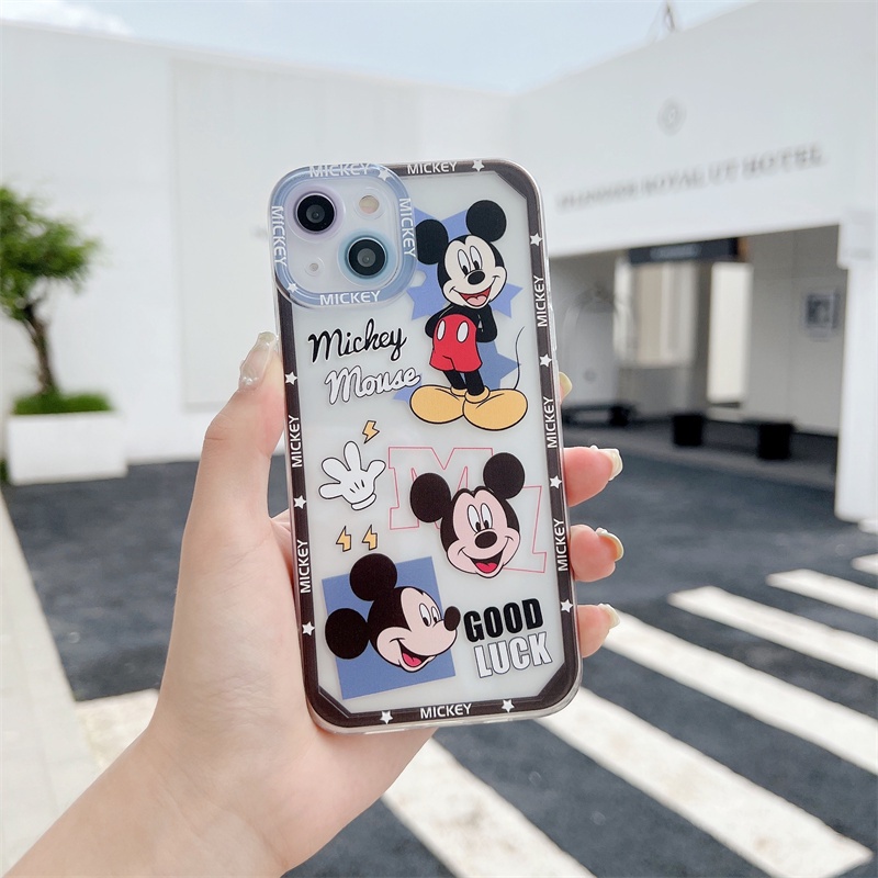 Soft Case Silikon Transparan Motif Donald Duck Untuk Iphone 13 12 11 Pro X XS Max XR 7 8 Plus SE