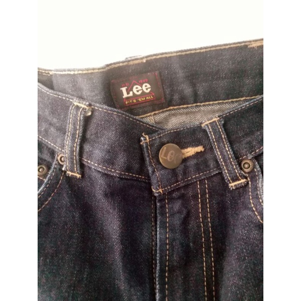 Celana Jeans Dark Blue for Men Laki by LEE PRELOVED Bekas Second