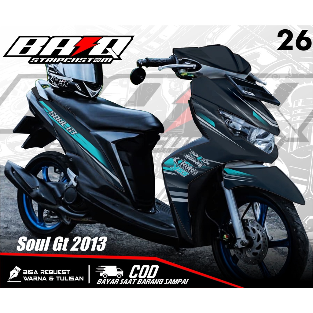 Decal MIO SOUL GT 2013 - Decal Variasi list Yamaha MIO SOUL SIMPLE Full Body