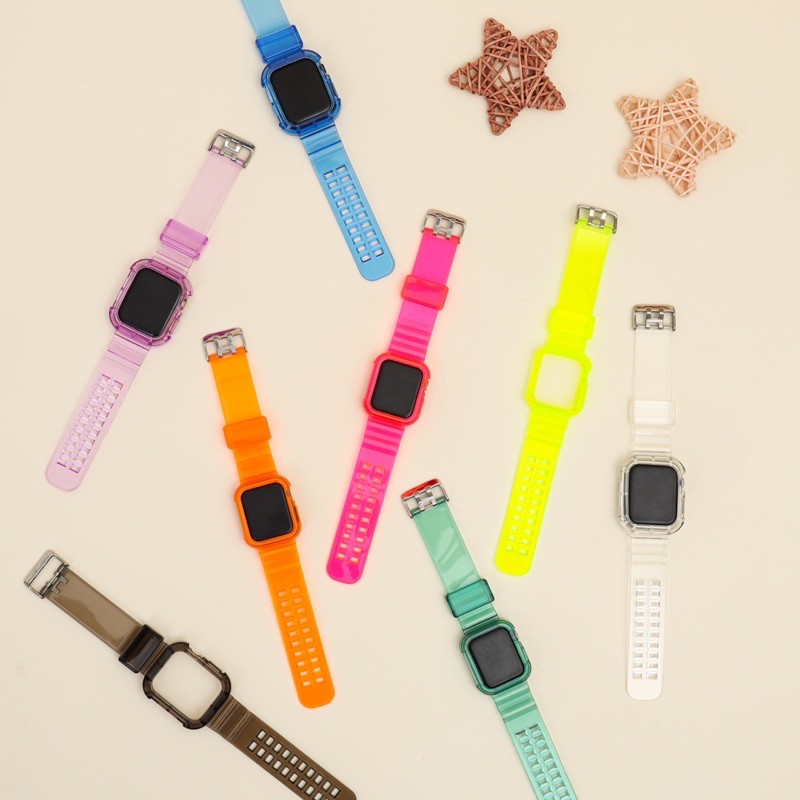 GLACIER STRAP APPLE WATCH IWATCH TRANSPARANT 8 COLOR