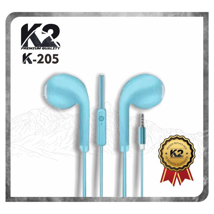 Headset / Handsfree K-205 MACARON K2 Premium Quality Super Bass Stereo high quality