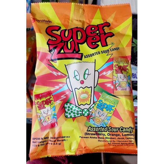 Super Zuper Candy 125 gr ( 2,5gr x 50pcs )